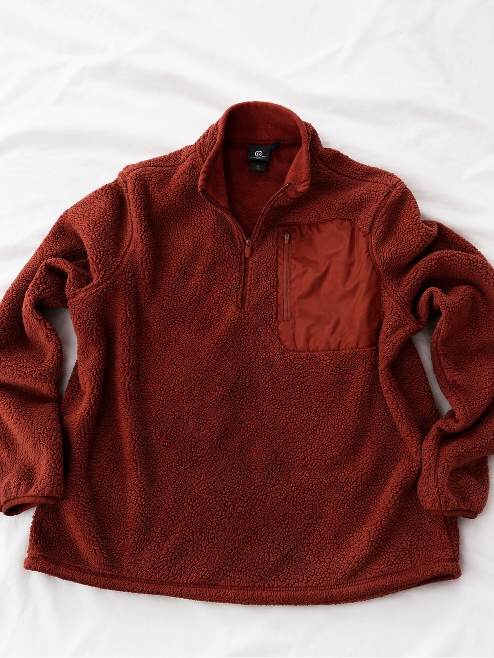 Champion Women's Rust Sherpa Quarter-Zip Pullover